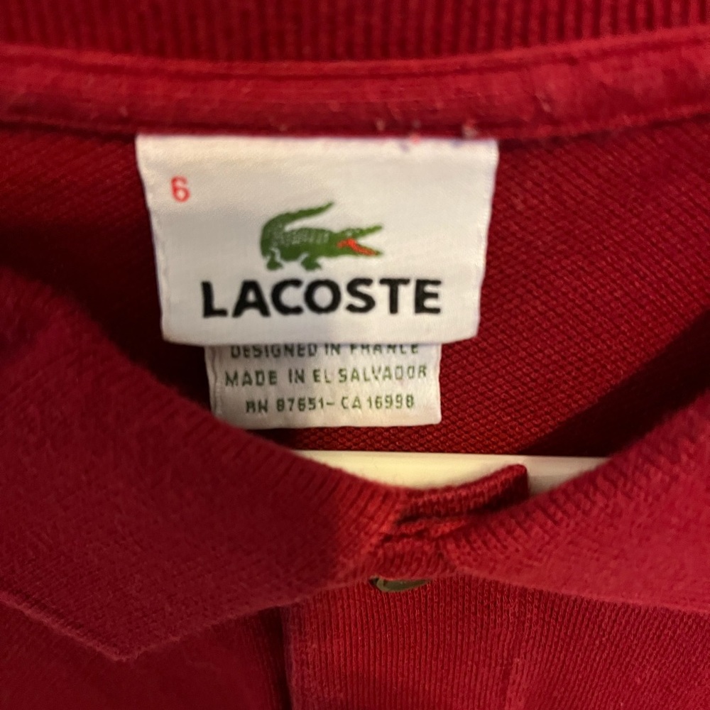 3 Mens Lacoste Polos | Size 6 (XL)